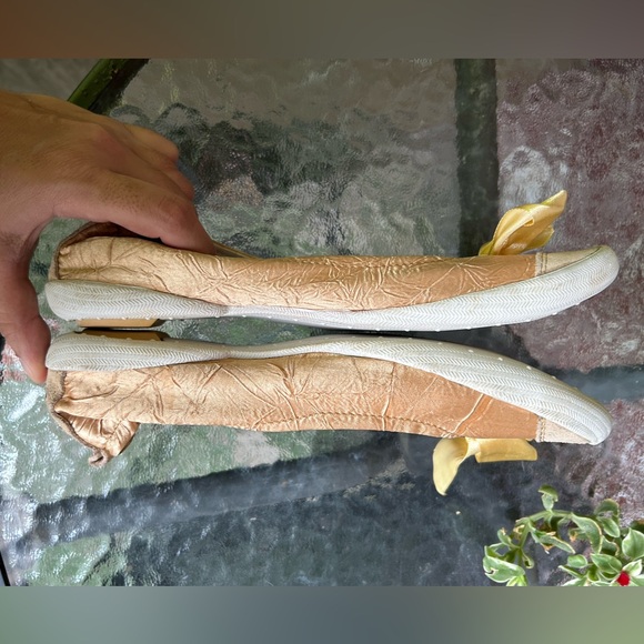 Replay | NWOT yellow suede with lace ballerina flats | size 6 - Picture 10 of 11